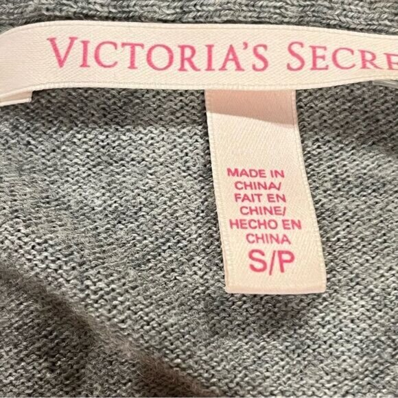 Victoria's Secret Sweater Dress Medium Long Sleeve Knee Sheath Cowl Stone - Picture 9 of 11